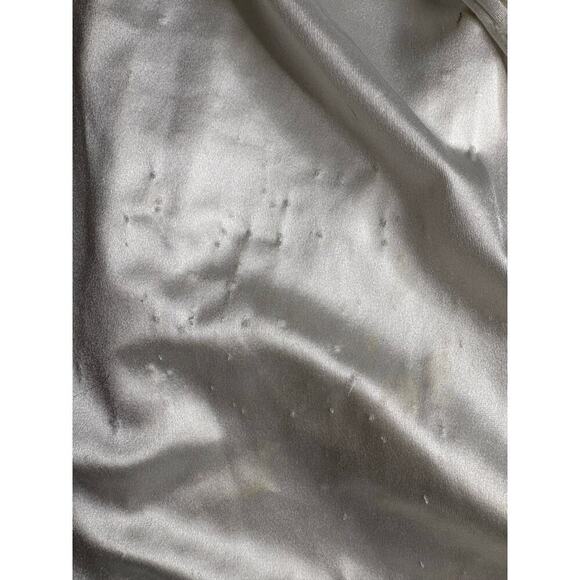 Forever 21 Satin Slip Mini Dress, Tie Back, Satin Like, size L30 - Picture 4 of 6